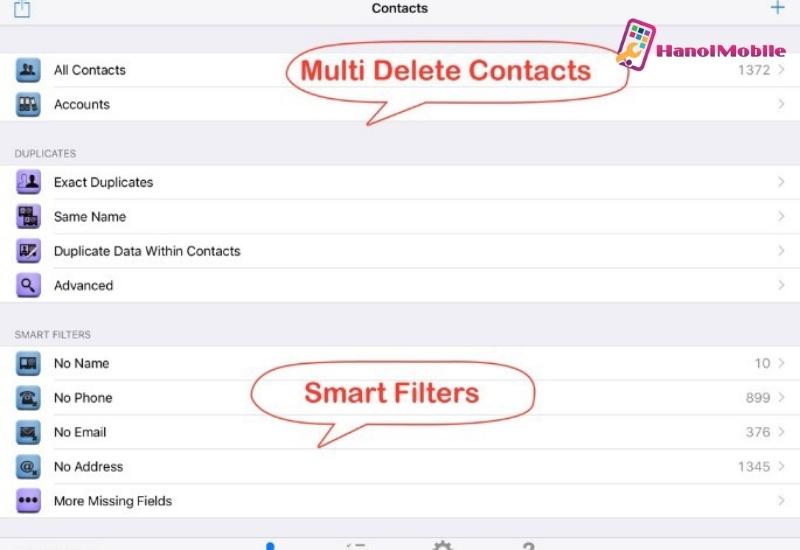 Xóa nhiều số liên lạc trên iPhone cùng một lúc bằng Delete Contacts +